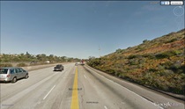 Figure EC-08J — Western/Eastern Views from I-5 (Between Manchester/Birmingham and Leucadia/La Costa Exits) of Coastal and Inland Natural Coastal Landforms. For more information call (619) 688-6670 or email CT.Public.Information.D11@dot.ca.gov