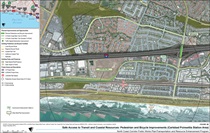 Figure 4B — Safe Access to Transit and Coastal Resources: Pedestrian and Bicycle Improvements (Carlsbad Poinsettia Station Area). For more information call (619) 688-6670 or email CT.Public.Information.D11@dot.ca.gov