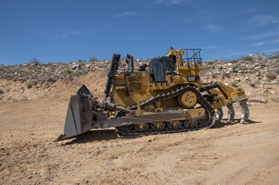 side view of a bulldozer