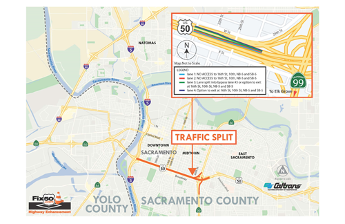 map of traffic split 50 and 99
