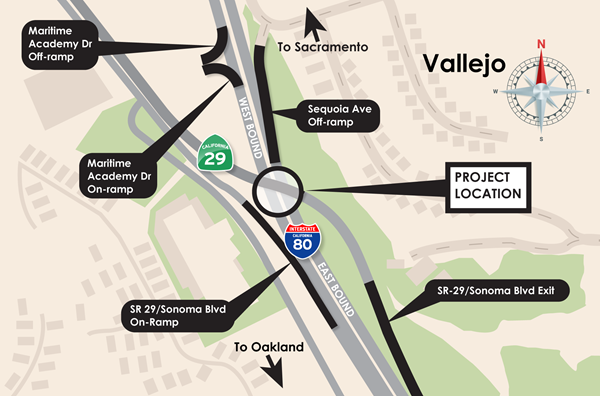 Interstate 80 State Route 29 Separation Bridge Project-Vallejo