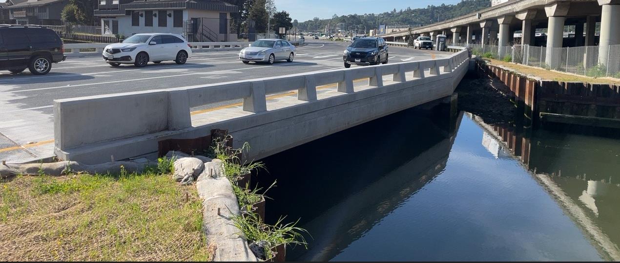 Picture of the completed Harbor Bridge Project located in San Rafael, Marin County.