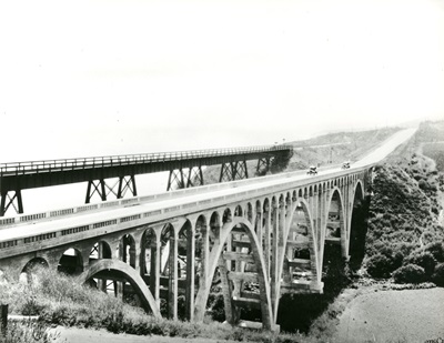 The Arroyo Hondo Bridge in Santa Barbara County was originally built in 1918. It was closed to traffic and bypassed in the 1980s, but is open for pedestrians.