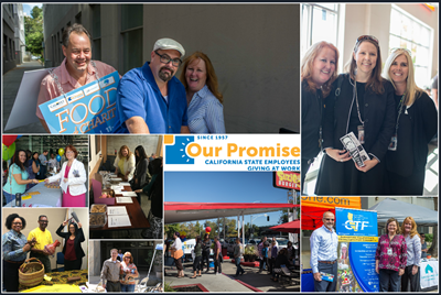 Caltrans employees from across the state held fundraisers to educate coworkers about their option to donate to their non-profit of choice through the “Our Promise: California State Employees Giving at Work” campaign.