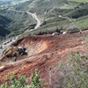 Caltrans used a spider excavator to remove loose dirt and rocks above SR-41 to prevent more landslides on the highway.