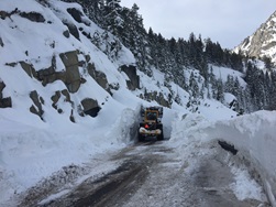 State Route 89 was closed several times throughout January due to snow and avalanches.