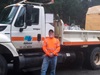 Caltrans Pulga Maintenance Station Equipment Operator John Barton cleared away rocks on Highway 70 to allow the ambulance carrying ill newborn Casey Bakker, and his Plumas County family to reach the University of California, Davis, Children’s Hospital during a storm.
