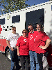 The American Red Cross thanks Caltrans District 6 Information Technology Chief Danial Peck for his help during disasters. Pictured here from left to right is Peck’s son Tanner; wife, Kelly; Peck and his daughter, Dora.