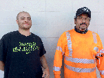 Tree Maintenance Workers Ricardo Villa-Chavez and Rafael Valladares removed a fire hazard from a Fremont homeowner’s property and received a thank you for their hard work.
