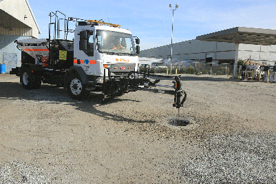 Caltrans Maintenance Crews in the Bay Area are testing an automated pothole-filling truck from the safety of the truck cab.
