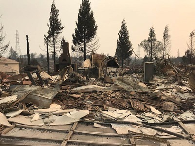 This is what was left of Redding’s Land Park Subdivision after the Carr fire went through it.