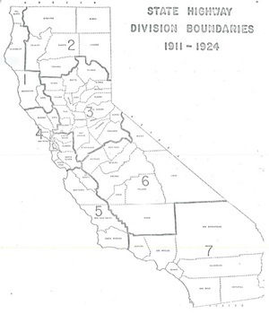 In 1911, California’s highway system was divided into seven regional districts. Thirteen years later, three more districts were created. Today, there are 12.  