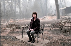 Paradise Mayor Jody Jones, who was District 3’s director for 13 years, surveys her charred property from the Camp Fire. Jones’ experience as a longtime Caltrans decisionmaker will be an asset as she and her fellow residents rebuild their town and their lives. 