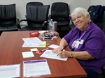 Retired Caltrans employee Joann Cole, a longtime volunteer at Sacramento blood drives