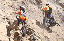 Caltrans rock scalers in District 1