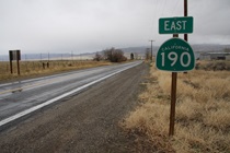 State Route 190 in Olancha is one of a few roadways that veer off from U.S. 395 toward Death Valley National Park. 