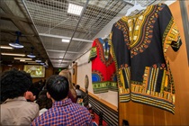 Colorful shirts were among the items displayed at the Black History Month event at Caltrans Headquarters on Feb. 27, 2020