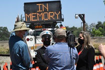 Caltrans Workers Memorial ceremony 2020 in West Sacramento