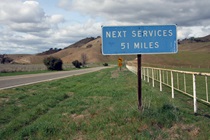 Roadside amenities can be few and far between on State Route 25, which runs parallel with Highway 101 to the west and I-5 to the east.