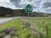 As it heads west the intersection of State Route 25 toward San Lucas, State Route 198 boasts pleasantly bucolic views.