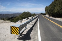 New guardrails recently were installed on portions of State Route 243 about 15 miles south of Interstate 10.