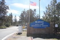 Caltrans' Keen Camp Maintenance Station is off State Route 74, a few miles east of the intersection with State Route 243.