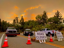 The El Dorado Fire off State Route 38 in District 8 (Photo by Ryan Dorsett)