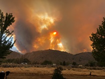 In late August, the Slink Fire erupted near the Nevada border and forced closure of U.S. Highway 395 in District 9.