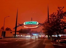 The Oak Fire in District 1 imposed a surreal look upon the small town of Willits.