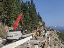 Echo Summit bridge replacement project, fall of 2020