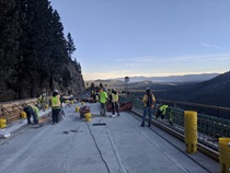 Echo Summit bridge replacement project, 2020