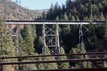 Here's a closer look at the trestle off to the east of Highway 89 at Spanish Creek.