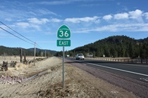 The back roads from Truckee to Lassen Volcanic National Park can include this stretch of Highway 36, not far from Westwood.