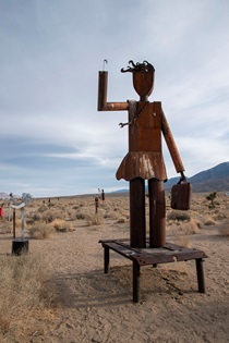 Olancha Sculpture Garden in Inyo County (Photo by Michael Lingberg)