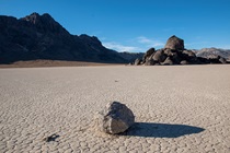 The Racetrack in Death Valley National Park is famous for its wandering boulders. (Photo by Michael Lingberg)