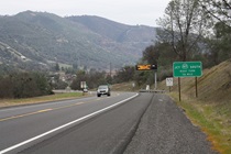 State Routes 120 and 49 part ways near San Pedro Reservoir, with the former going east to Yosemite, and the latter continuing south.