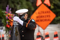 Alex Valdez at the Caltrans Workers Memorial 2021 (Photo by Headquarters)