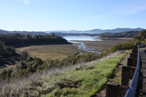From this Ky-en Recreation Area viewpoint just off SR-20, motorists can see the East Fork of the Russian River flowing into Lake Mendocino.