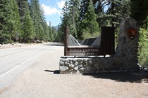 It can be difficult to keep track of park and monument borders along this route. Nearing Cedar Grove, SR-180 re-enters Kings Canyon National Park.