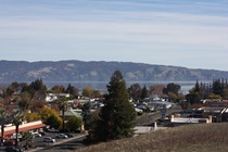 A few miles south of Upper Lake, SR-29 cuts through the town of Lakeport, which features this Vista Point view of Clear Lake.