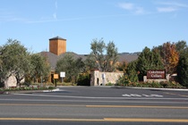 Wineries in Napa Valley can have grand entrances off State Route 29 ...