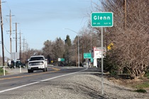 Glenn is another small agriculture-fueled town along State Route 45, which at this point is approaching its endpoint,