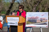 Rep. Doris Matsui was a special guest at a late-March Clean California ceremony in Sacramento's Robert T. Matsui Waterfront Park.
