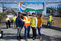 Caltrans and local officials participated in an April 6 Clean California event at the 5th Street Nursery in San Francisco.