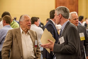 Heinz Heckeroth, left, and Malcolm Dougherty in 2016