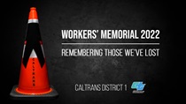 A screen grab from the virtual Workers Memorial ceremony in District 1