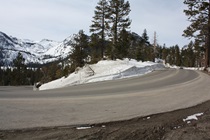 This hairpin curve near Emerald Bay State Park  is about the sharpest along the 40-some-mile route.