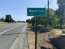 There are no especially large towns along State Route 88. Waterloo, a few miles off SR-99, is but one example.