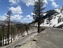 State Route 88 spends quite a bit of time above the 8,000-foot level as it crosses the Sierra Nevada mountain range.