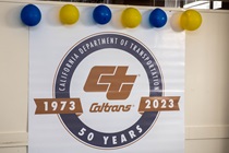 Caltrans celebrated its 50th anniversary at a July 12, 2023, gathering at Headquarters